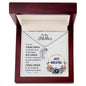 Custom Baby Feet Necklace with Birthstone To my Mother-Just breathe