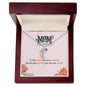 Custom Baby Feet Necklace with Birthstone to the world you are a mother