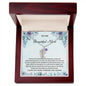 Custom Baby Feet Necklace with Birthstone To My Beautiful Mom