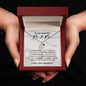 Custom Baby Feet Necklace with Birthstone To my Beautiful Mom Love your Daughter