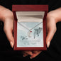 Custom Baby Feet Necklace with Birthstone To my mom- you're the most beautiful