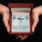Custom Baby Feet Necklace with Birthstone To My Mom