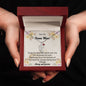 Custom Baby Feet Necklace with Birthstone To My Bonus Mom