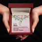 Custom Baby Feet Necklace with Birthstone Mom - I'm assured of your love 2
