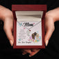 Custom Baby Feet Necklace with Birthstone Mom, The love between a mother and her daughter is forever