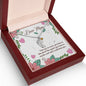 Custom Baby Feet Necklace with Birthstone Dear Mom I love you so much