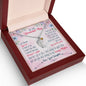 Custom Baby Feet Necklace with Birthstone To My wanderful Mom