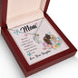 Custom Baby Feet Necklace with Birthstone Mom, The love between a mother and her daughter is forever