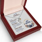 Custom Baby Feet Necklace with Birthstone To my Mother-Just breathe