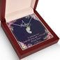 Custom Baby Feet Necklace with Birthstone A Mother is someone you laugh with, dream with, and love with all your heart.