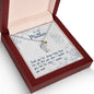 Custom Baby Feet Necklace with Birthstone To My Mon if there ever comes a day where we cant be together