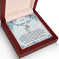 Custom Baby Feet Necklace with Birthstone To My Beautiful Mom