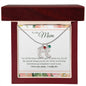 Custom Baby Feet Necklace with Birthstone To My Mom - I Love You, I really Do