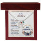 Custom Baby Feet Necklace with Birthstone To my Mother-Just breathe