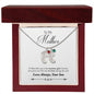 Custom Baby Feet Necklace with Birthstone, To my Mother