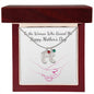 Custom Baby Feet Necklace with Birthstone To the Woman who raised me, Happy Mothers Day