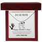 Custom Baby Feet Necklace with Birthstone Dear Mom,  Happy Mother’s Day! You’re the mom