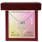 Custom Baby Feet Necklace with Birthstone Happy Mother's Day Thank you for all you do