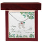 Custom Baby Feet Necklace with Birthstone Happy First Mother's Day