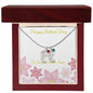 Custom Baby Feet Necklace with Birthstone Happy Mother's Day to my Incredible Mom