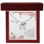 Custom Baby Feet Necklace with Birthstone Mommy to be - Snuggled in Your tummy