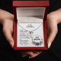 Custom Baby Feet Necklace with Birthstone To my Mother-Just breathe
