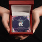 Custom Baby Feet Necklace with Birthstone A Mother is someone you laugh with, dream with, and love with all your heart.