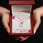 Custom Baby Feet Necklace with Birthstone Wishing you a happy Mothers day