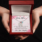 Custom Baby Feet Necklace with Birthstone Dear Mom-Happy Mother’s Day!