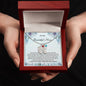 Custom Baby Feet Necklace with Birthstone To My Beautiful Mom