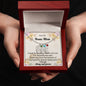 Custom Baby Feet Necklace with Birthstone To My Bonus Mom