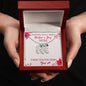 Custom Baby Feet Necklace with Birthstone Wishing you a happy Mothers day