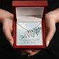 Custom Baby Feet Necklace with Birthstone To my mom- you're the most beautiful