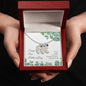 Custom Baby Feet Necklace with Birthstone Happy First Mother's Day