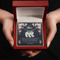 Custom Baby Feet Necklace with Birthstone To my Mom, There are not enough words, I Love you