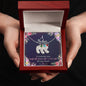 Custom Baby Feet Necklace with Birthstone A Mother is someone you laugh with, dream with, and love with all your heart.