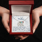 Custom Baby Feet Necklace with Birthstone To My Mon if there ever comes a day where we cant be together