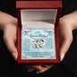 Custom Baby Feet Necklace with Birthstone To My Bonus Mom2