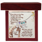 Custom Baby Feet Necklace with Birthstone Thank you Mom