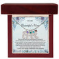 Custom Baby Feet Necklace with Birthstone To My Beautiful Mom