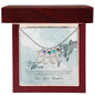 Custom Baby Feet Necklace with Birthstone To my mom- you're the most beautiful