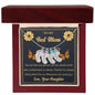 Custom Baby Feet Necklace with Birthstone To My Best Mom