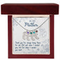 Custom Baby Feet Necklace with Birthstone To My Mon if there ever comes a day where we cant be together