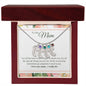 Custom Baby Feet Necklace with Birthstone To My Mom - I Love You, I really Do