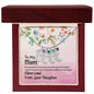 Custom Baby Feet Necklace with Birthstone Mom - I'm assured of your love 2