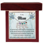 Custom Baby Feet Necklace with Birthstone To My Mom