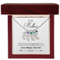 Custom Baby Feet Necklace with Birthstone, To my Mother