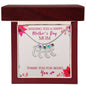 Custom Baby Feet Necklace with Birthstone Wishing you a happy Mothers day