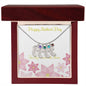 Custom Baby Feet Necklace with Birthstone Happy Mother's Day to my Incredible Mom
