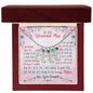 Custom Baby Feet Necklace with Birthstone To My wanderful Mom